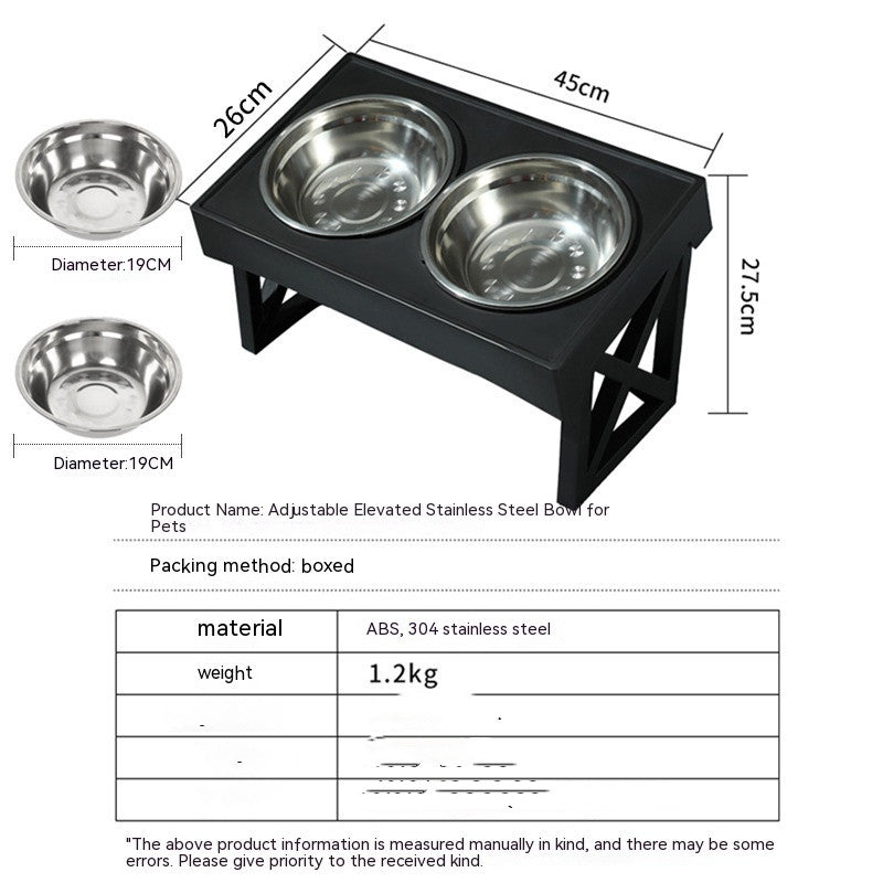 Elevated Steel Dog Bowl