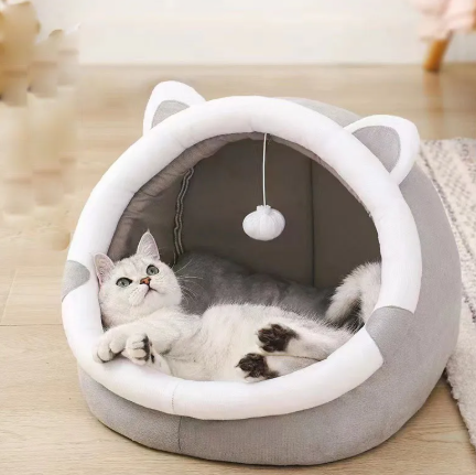 Plush Cat & Dog Bed