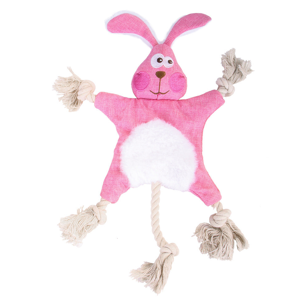 New Plush Squeaky Dog Toy - Realistic Fox & Squirrel