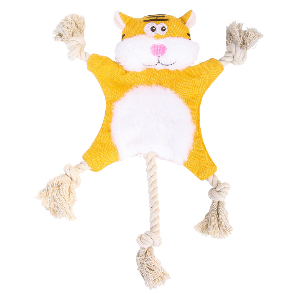 New Plush Squeaky Dog Toy - Realistic Fox & Squirrel