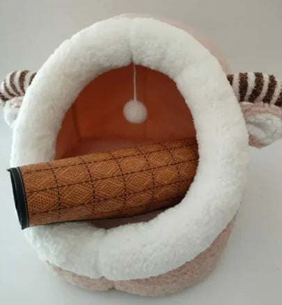 Plush Cat & Dog Bed