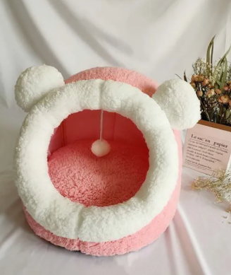 Plush Cat & Dog Bed
